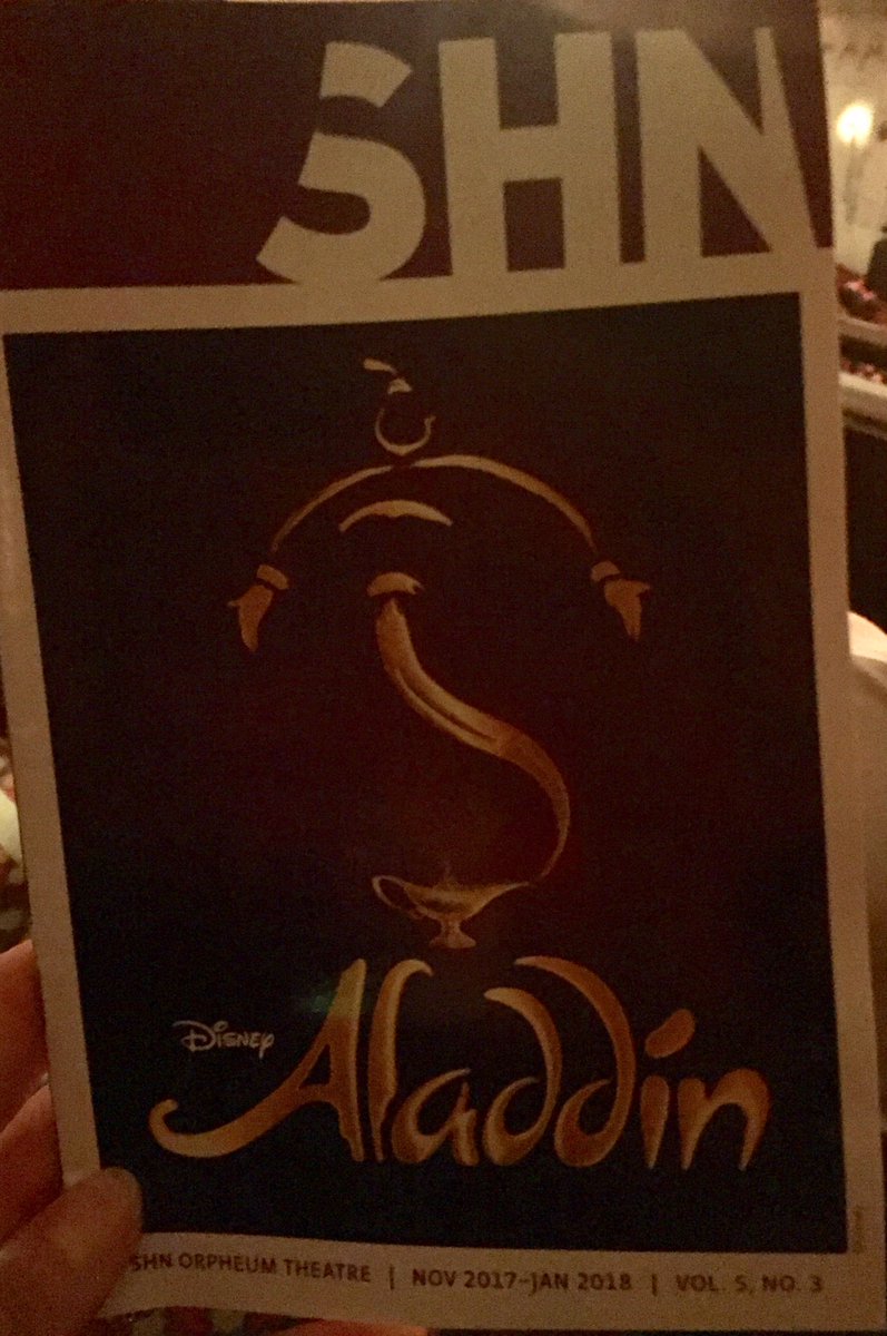 JoyYWu's tweet photo. So much culture in one weekend: @asianartmuseum and #TurandotSF @SFOpera yesterday, now @aladdin @shnsf today. A good dose of the arts for my usually science-focused brain! https://t.co/etJvYUJDaB