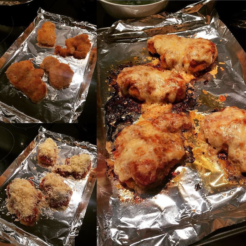 Outdoor_Sherman's tweet photo. Homemade chicken parm! Not the best looking but it tastes really good!! #newbiecook #homemade #chickenparm #foodie #food #foodporn #sogood #montreal #mtl #yul #montrealfoodie #mtlfoodie https://t.co/MujhBH6pfg https://t.co/1dzPorfB4Z