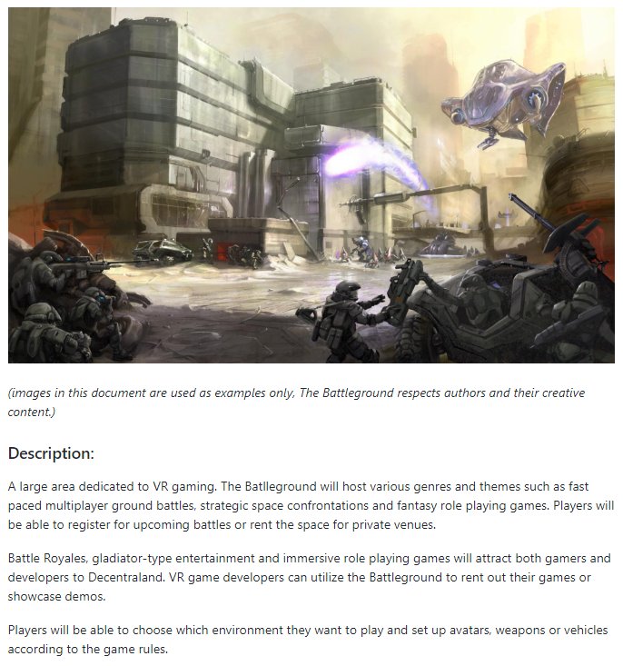 reneil1337's tweet photo. Have you heard about "The Battleground"? Its going to be "An Environment for PvP, RPG and RTS Gaming within #Decentraland" #HODL your #MANA and checkout the project. Tell me what you think https://t.co/tXukLP0gNM https://t.co/r1LPhASnBu