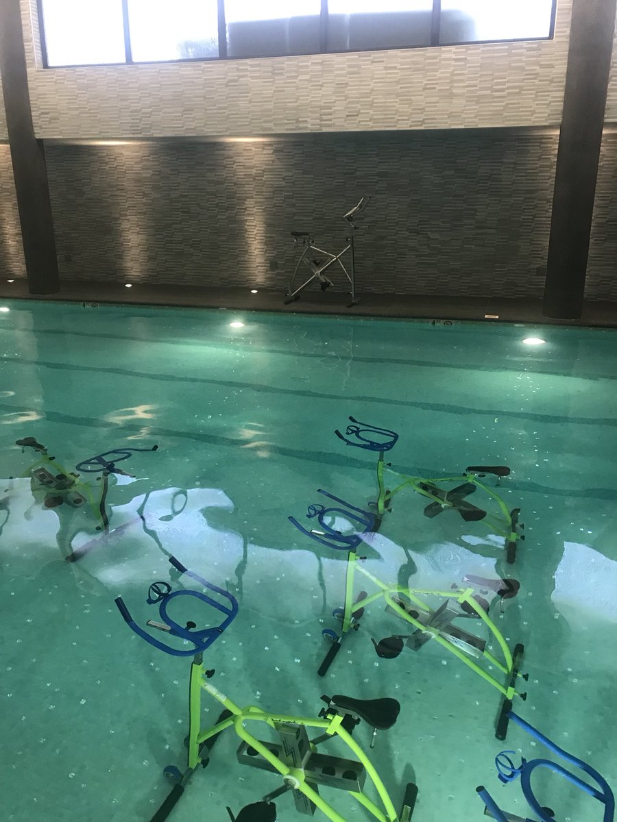 MSKinDC's tweet photo. Outdoor pools are closed in #DC for the winter...but my favorite #SplashCycle is back @WatergateHotel Loved kicking off my Sunday on a #acquabike in the #pool! @splashcycle #WatergateHotel https://t.co/DLRRZKbAWj
