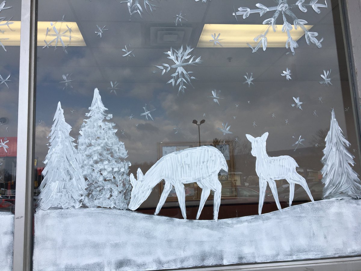 ckwarcup's tweet photo. Window painting once again https://t.co/u5kp3kw58R
