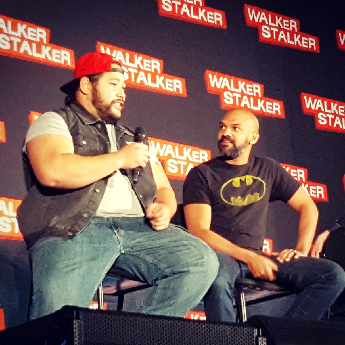 NerdKungFu's tweet photo. Such a great panel @WalkrStalkrCon with the King and Jerry! #WSCNJ https://t.co/pgljFALpDl
