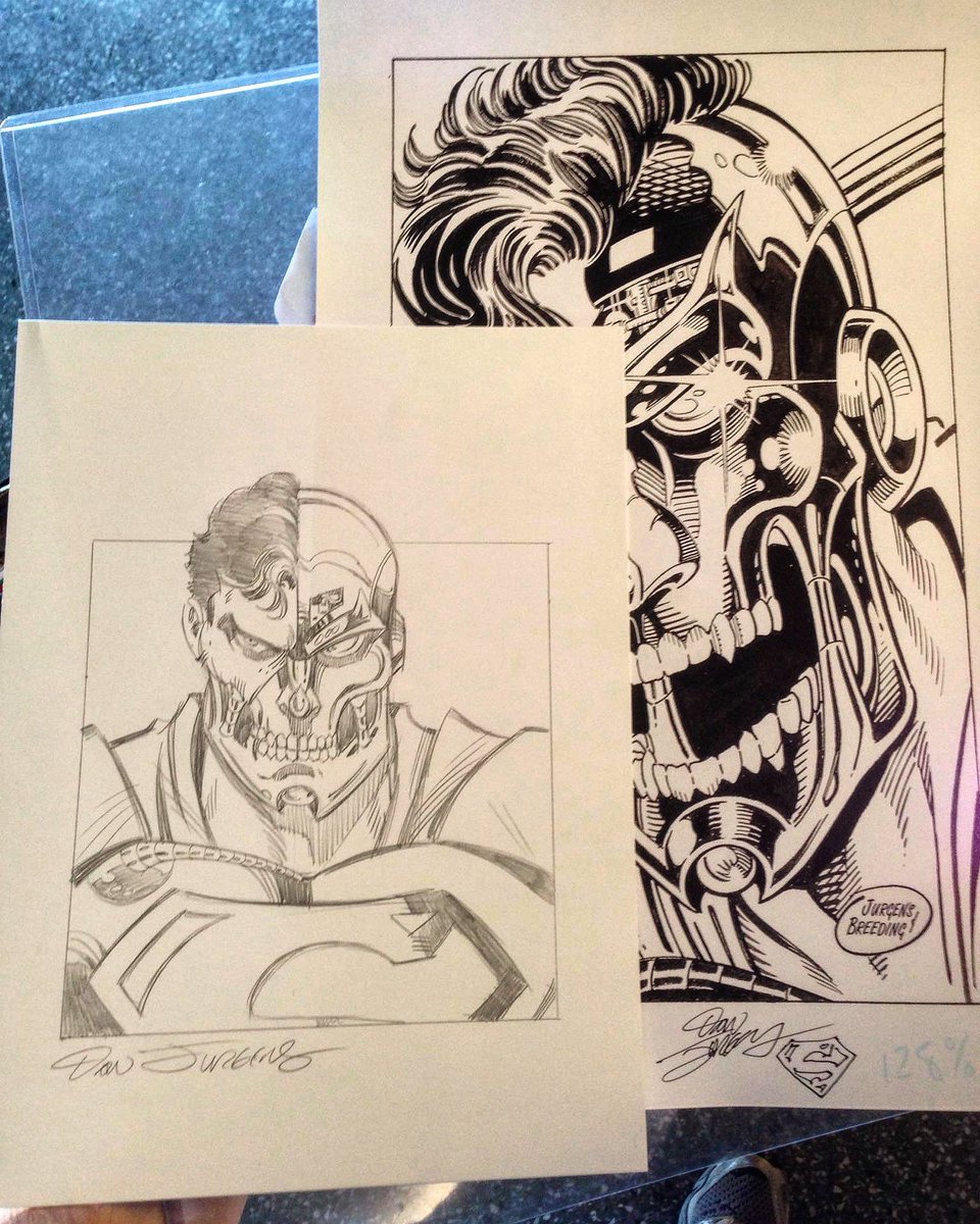 HisForgotenSoul's tweet photo. Thank you @thedanjurgens for the incredible commission. Cyborg Superman will always be my favorite Superman villain https://t.co/yv9PEt5slQ