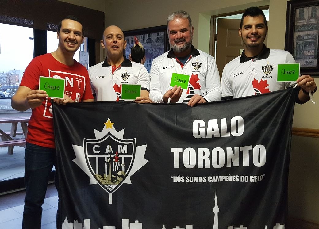 galotoronto's tweet photo. Luiz, Tico, Roberto e Matheus. Estes são os 4 primeiros vencedores do Prêmio @luanmadson , que entregaremos anualmente para os atleticanos em Toronto que, assim como o Luan, "vão em todas". No nosso caso, nas festas, dias de jogos e eventos prestigiando o Galo!

#GALO https://t.co/qkSYR3FeIG
