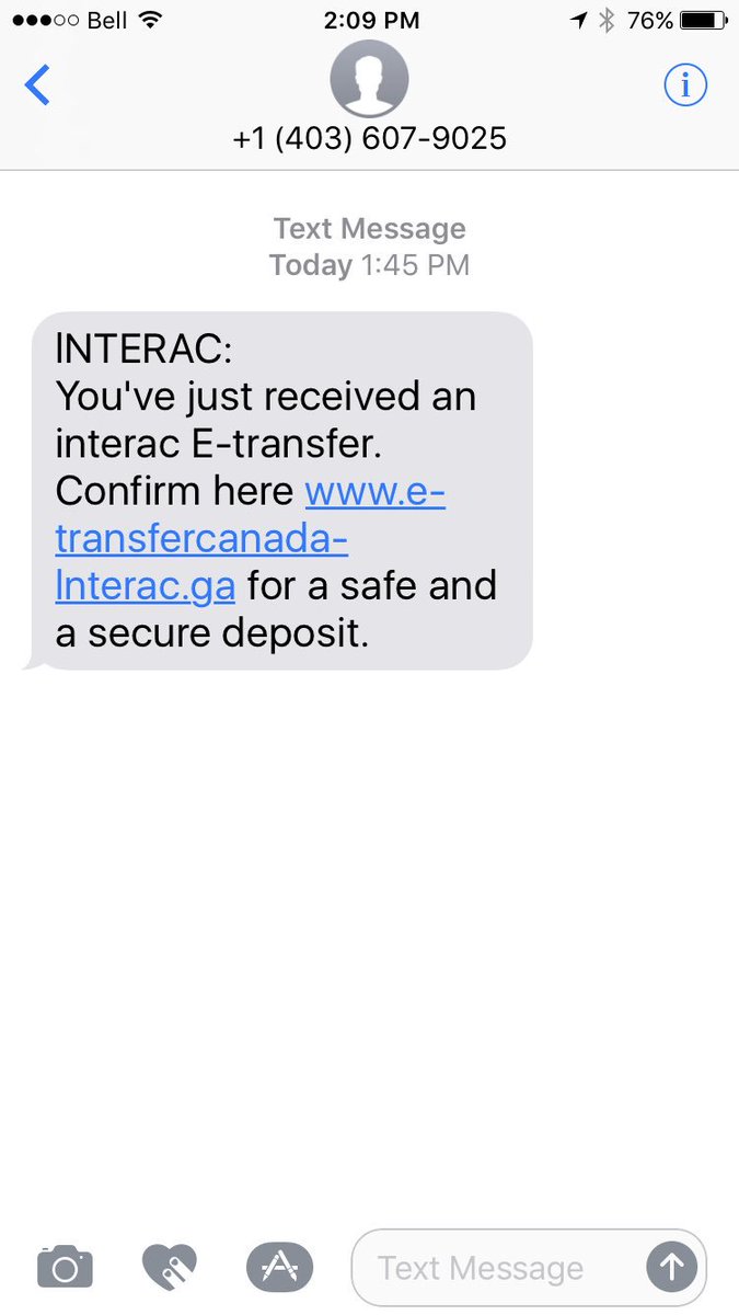 Just a heads up. <a href="/GreaterSudbury/">Greater Sudbury</a>  <a href="/SudburyPolice/">Greater Sudbury Police Service</a>  I received this text message earlier today.  Checked the phone number on the internet. Deleted the text after reading the  following article. muskokaregion.com/opinion-story/…