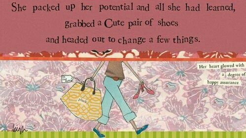 She picked up her potential and all she had learned, grabbed a cute pair of shoes and headed out to change a few things. #makinithappen #doyourthing