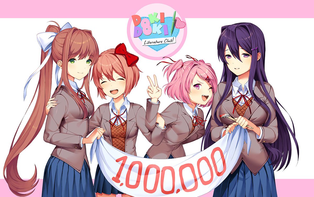 Team Salvato A Twitter Doki Doki Literature Club Has Reached 1