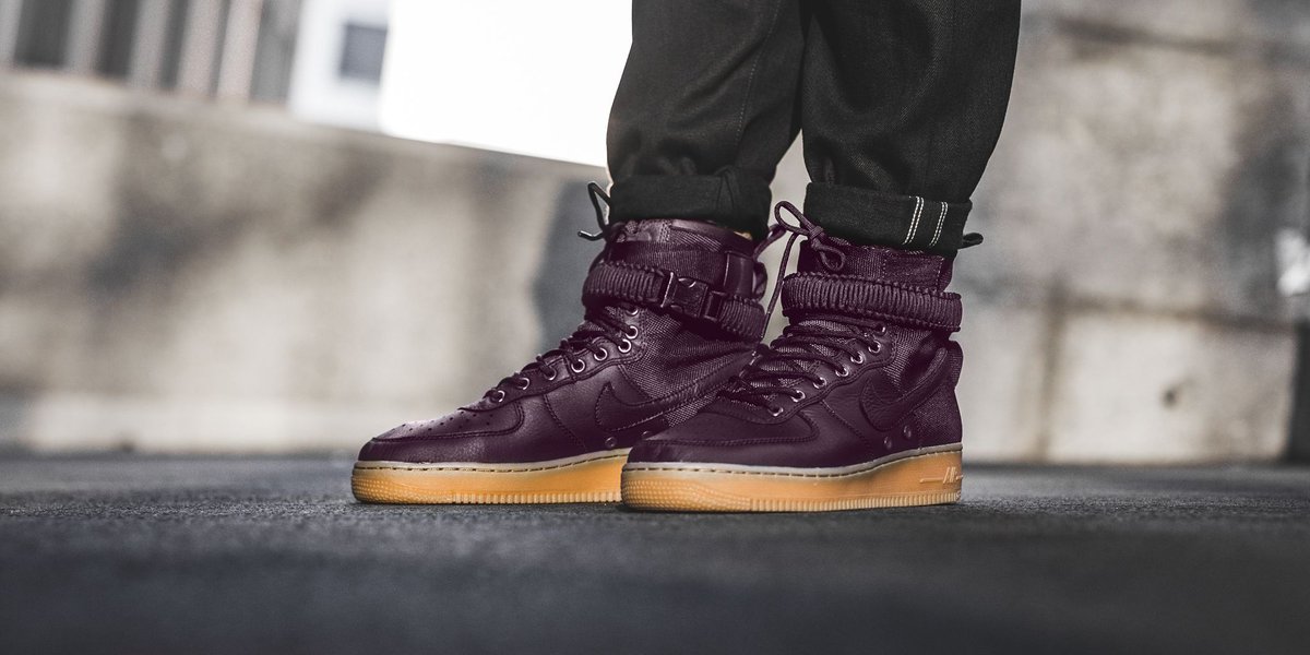 nike sf air force 1 deep burgundy