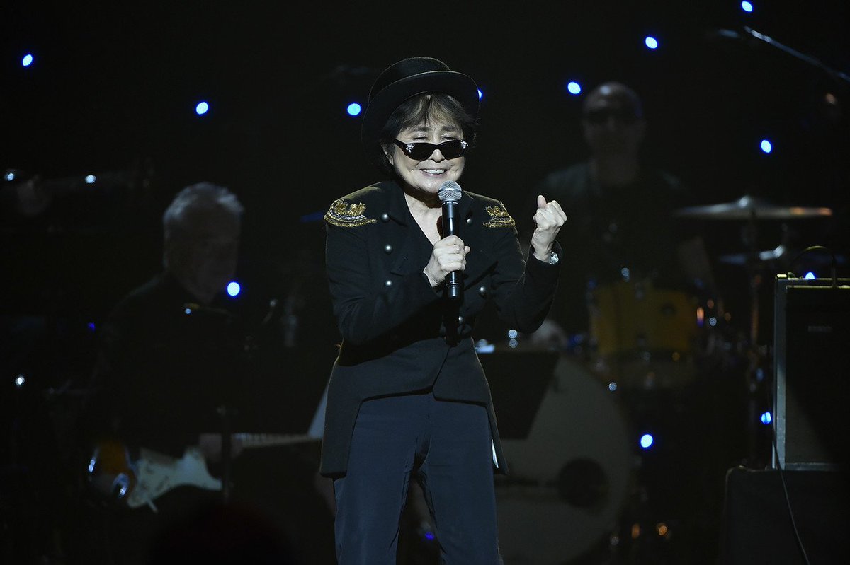 “I know that John would say, rock n’ roll is here to stay!” — @yokoono at #JohnLennon75