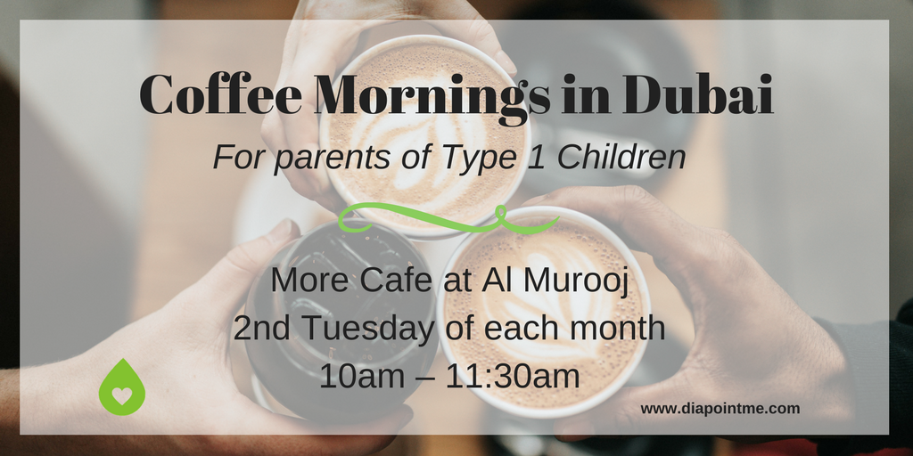 DiapointME's tweet photo. Coffee Mornings in #Dubai: for parents of a #type1child at More Cafe, Al Murooj. Next event is tomorrow, Tues 12 Dec 2017. We'd love to meet you! Details: https://t.co/t6H2MqUkmv #diabetesmeetup #diabetesevents #diabetesdubai #coffeeindubai #dubaimeetup #type1mom #type1diabetes https://t.co/w1aZGfZgm9