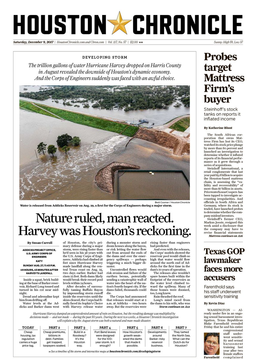 rachaelgleason's tweet photo. The first part of our #DevelopingStorm series ran in print Saturday. Here's where to read it online: https://t.co/euZUuqJNMD #HoustonAfterHarvey #houfloods #hounews #Houston #Harvey https://t.co/wcgAu2yp9L
