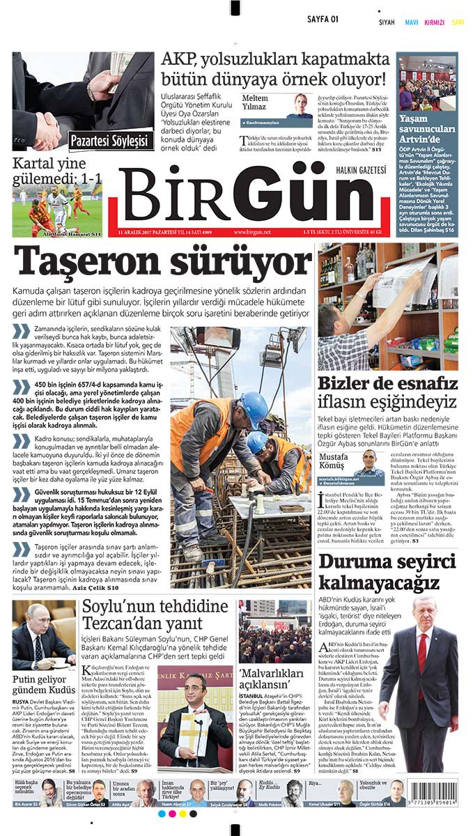 BirGun_Gazetesi's tweet photo. Taşeron sürüyor
https://t.co/TMcaWLZD3J
Bugünün BirGün'ü https://t.co/9oOujx1Ujg