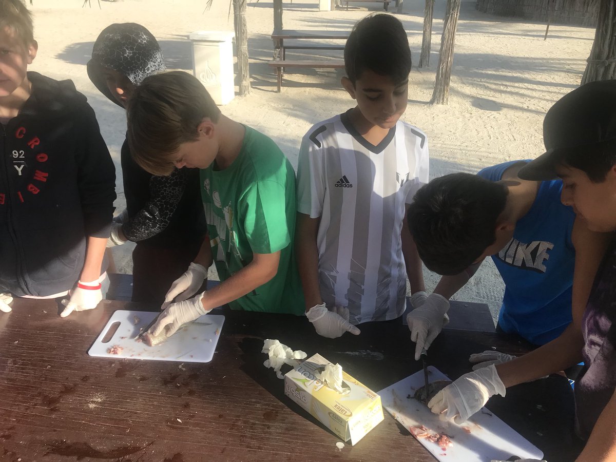 descduke's tweet photo. Year 8s Red team preparing and cooking 🐟 https://t.co/Wc6ISa0W8I