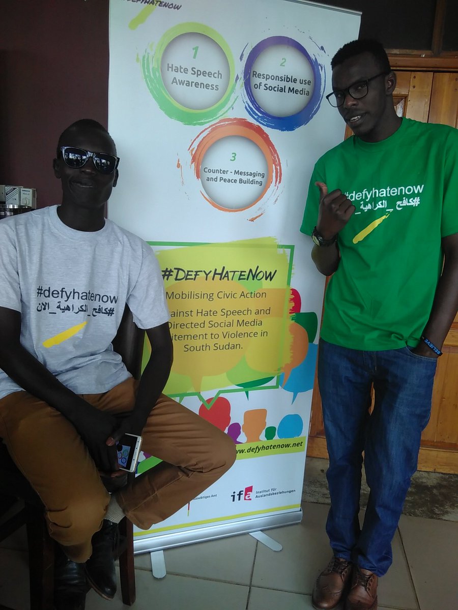 intertwilight's tweet photo. #defyhatenow17 ... today w/ @nelsonkwaje + @orindimusic @defyhatenow #Juba #SouthSudan https://t.co/T5duHjdFn8