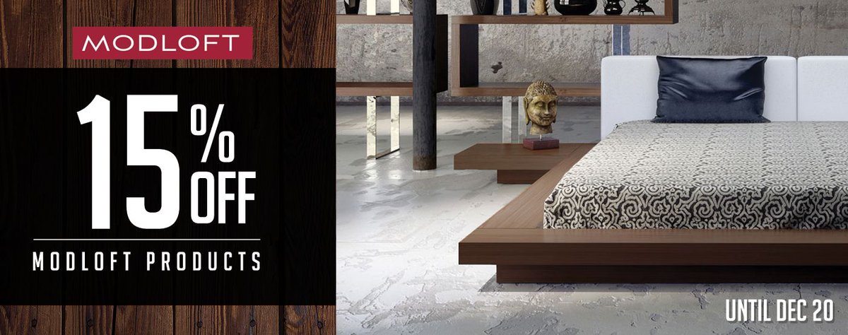 ModernKaribou's tweet photo. Modloft is passionate about making luxurious furniture. Modloft creates innovative pieces that are stylish, sophisticated, and meticulously crafted. Take advantage of a 15% discount on #Modloft until December 20th.
Check Now: https://t.co/1lBynVHJu3
#Canada #Ontario #shopping https://t.co/tFxU17AFSj