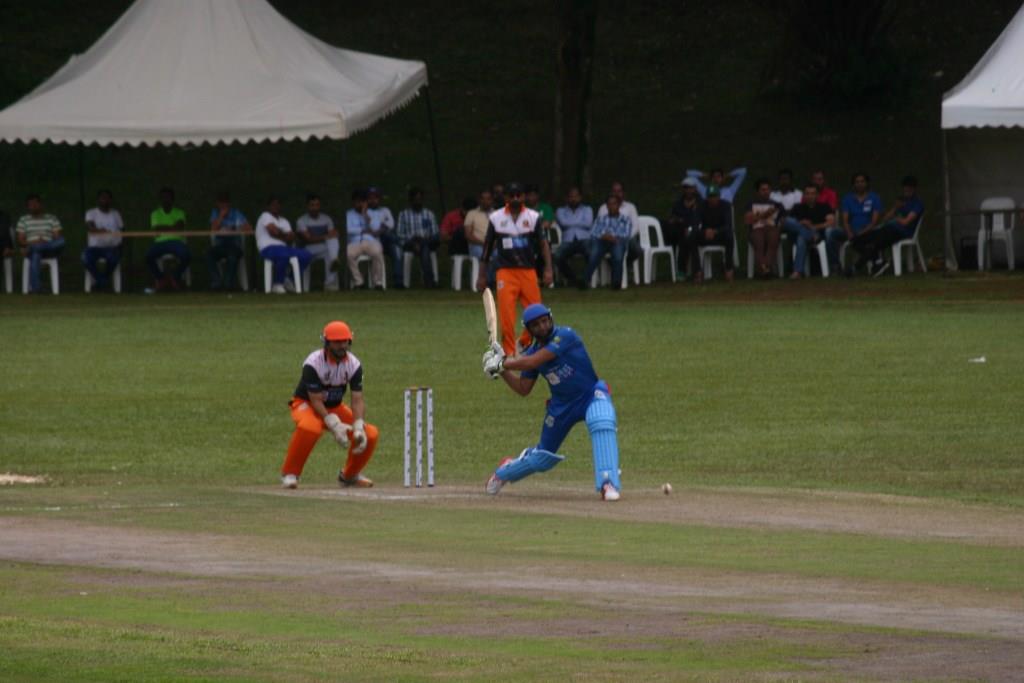 AfroT20Cricket's tweet photo. Irfan Afridi bats for the Rising Zebras against the Roaring Lions in the Warm Ups of the @AfroT20Cricket https://t.co/wf47rWY41S
