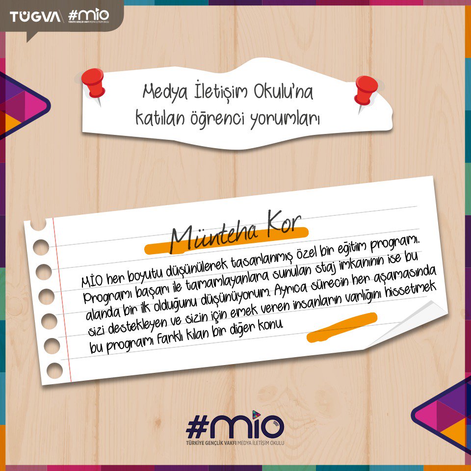 Geçen yıl #MİO'ya katılan öğrencilerimiz ne söylüyor?
Bilgi ve başvuru için: goo.gl/22qcGY
