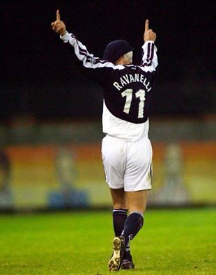 THE WHITE FEATHER'. Italian football legend FABRIZIO RAVANELLI