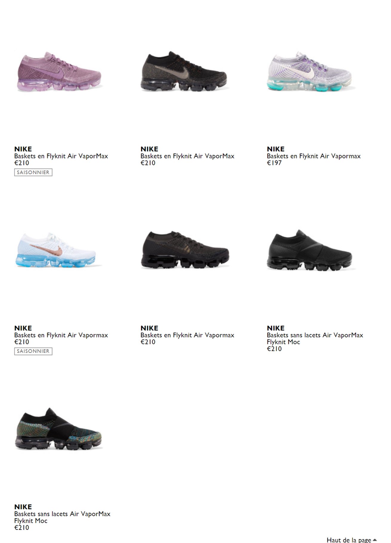 MoreSneakers.com on "Nike Air VaporMax Flyknit on NAP Small sizes/Wmns sizes UK:https://t.co/zasAt47qPd US:https://t.co/vK5lDmj0Mv https://t.co/7gZr5tWSw6" Twitter