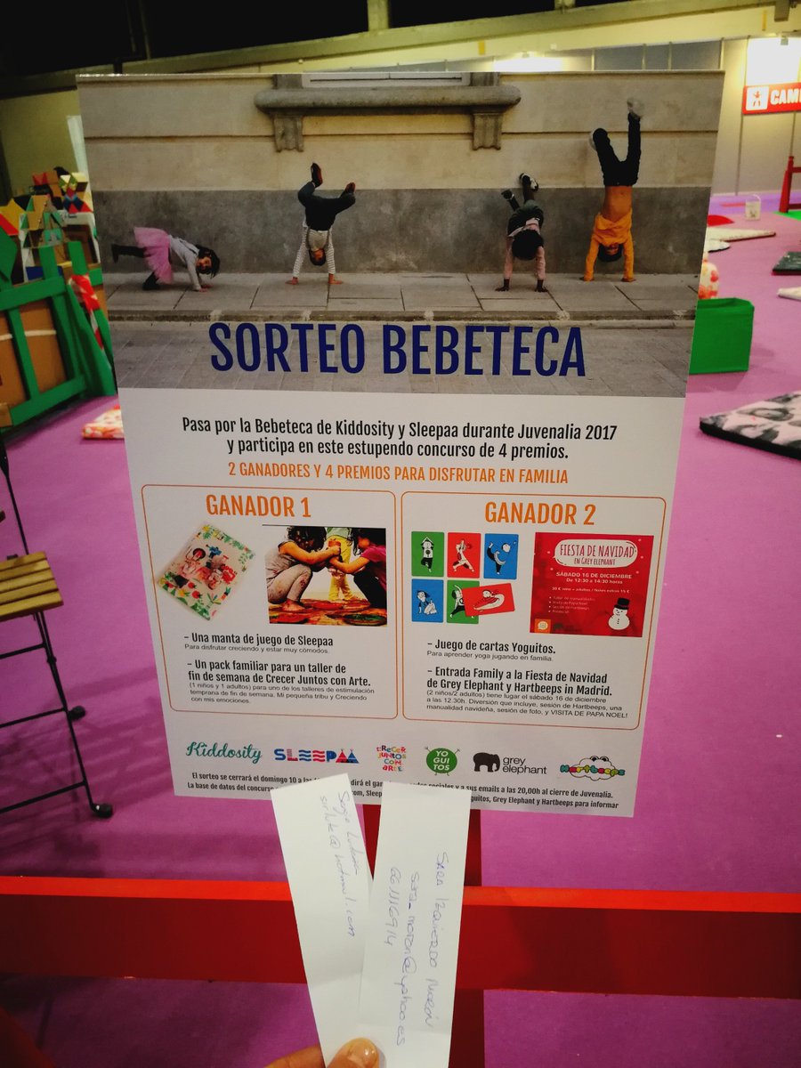 kiddosity's tweet image. Enhorayena a SARA IZQUIERDO MORÓN y a  SERGIO LUDENA porque han sido los ganadores de nuestro sorteo de la Bebeteca de @juvenalia. Esperamos que lo disfrutéis. Ya nos hemos puesto en contacto por email con vosotros.
Muchas gracias al resto por participar.