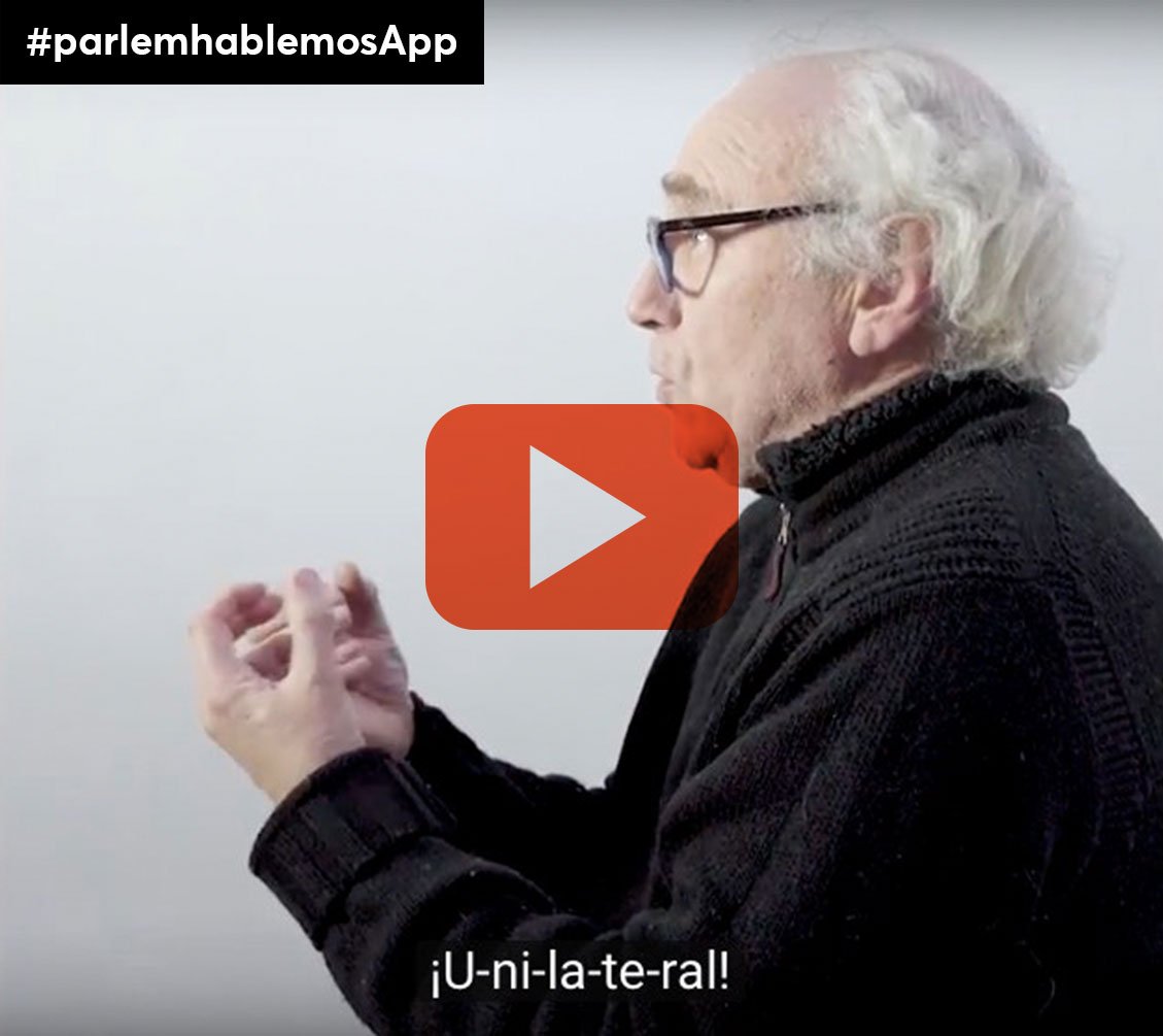 Com que el teu cunyat espanyolista va deixar de parlar-te i el trobes a faltar, apunta't a #parlemhablemosApp per seguir discutint amb qui no creu en la Independència i té ganes d’entendre per què tu sí 
#parlemhablemosApp 
  
👂 parlemapp.cat