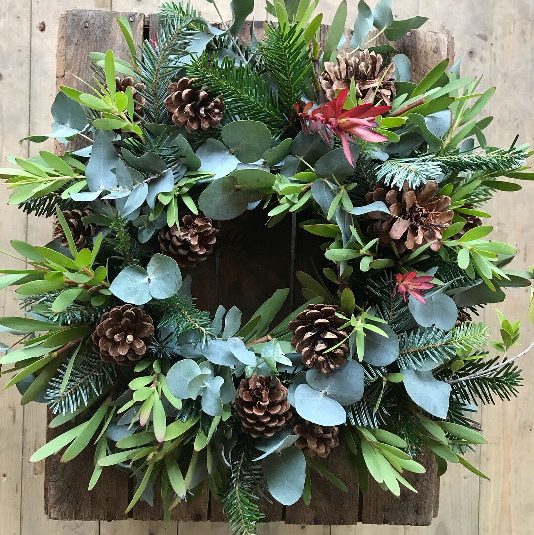 Something for the table! Wreath orders are really hotting up as the big day approaches... #tablewreath #somethingfestive #florist