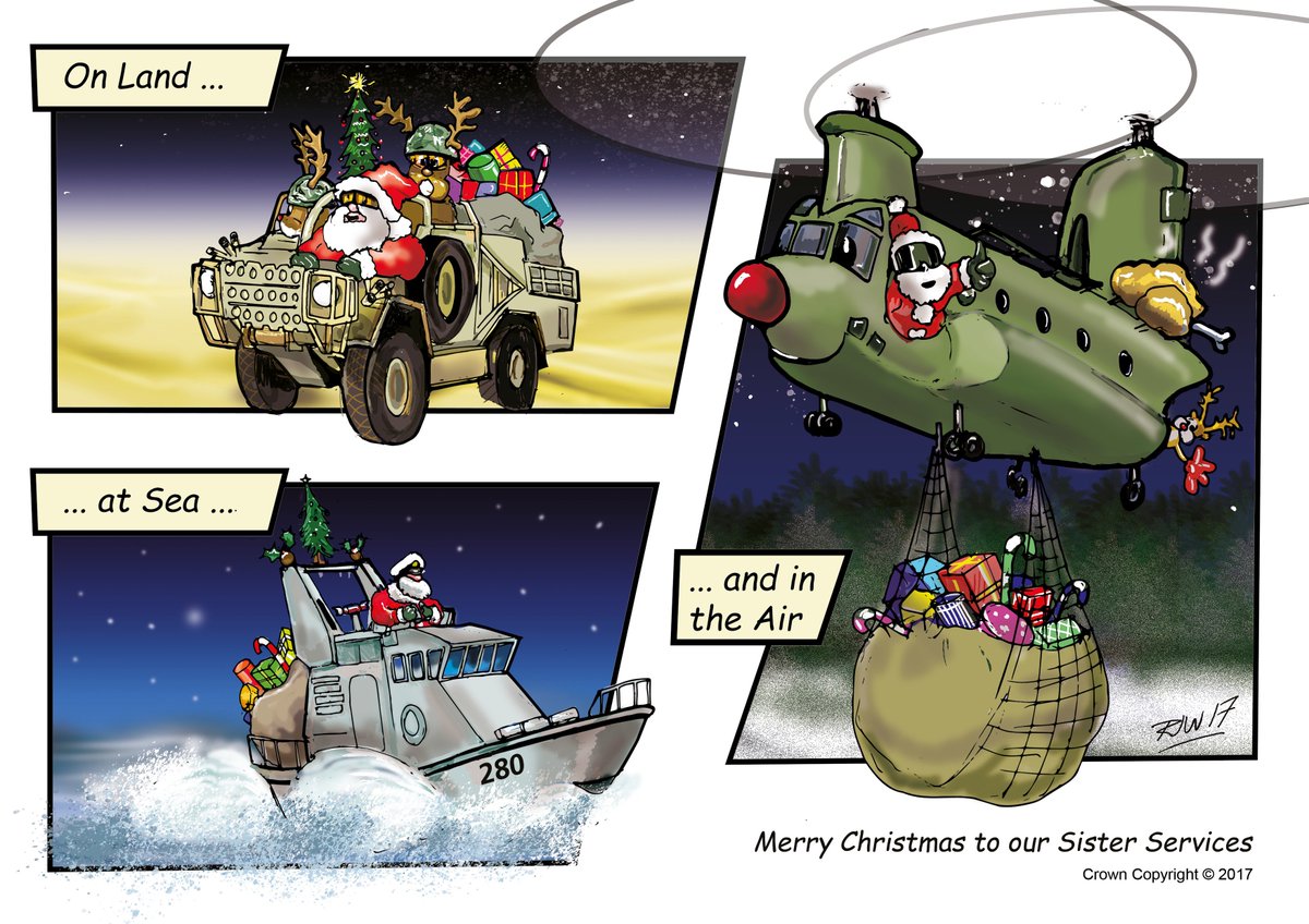 BritishArmy's tweet image. Merry Christmas to our Sister Services @RoyalNavy @RoyalAirForce  #MerryChristmas #MondayMotivation