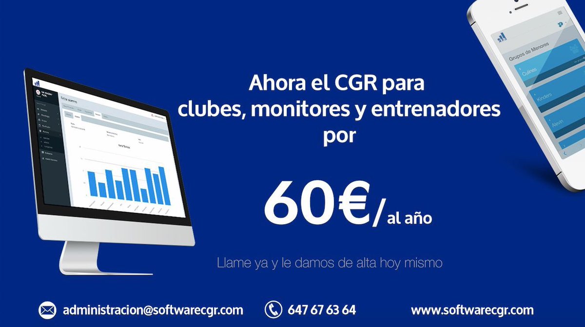 CGR_Software's tweet image. Ya seas monitor/entrenador de pádel o seas un club, consigue tu licencia por solo 60€ al año.
Consiguela hoy mismo.
#CGR
#Pádel