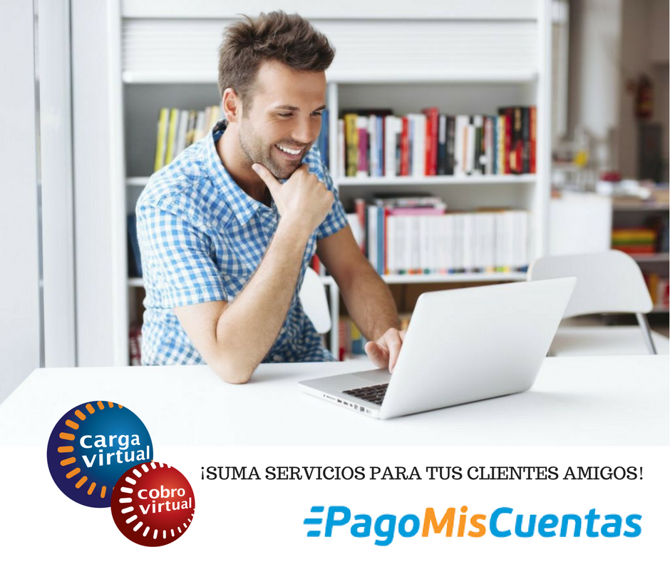 CargaVirtualAR's tweet photo. ¡Brindale soluciones a tus clientes amigos con el servicio de #PagoMisCuentas! Solicitalo aquí: https://t.co/WEI3wdfI6N #CargaVirtual #CargaVirtualTeDaMás https://t.co/7JlfticiIQ