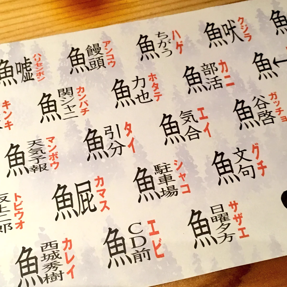 あなたは何問分かるかな！？　お洒落な謎解きテーブルマットが面白い！！