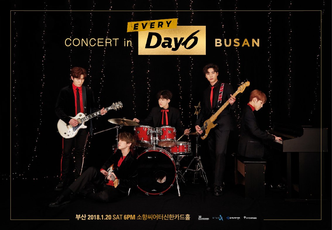 day6official's tweet photo. <Every DAY6 Concert in BUSAN>
오늘 저녁 8시, 부산 공연 티켓오픈!

*인터파크 : https://t.co/E8yKmS37Ji

#DAY6 #EveryDAY6 https://t.co/VuULEB3ufS