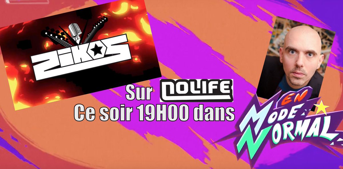 SerieZikos's tweet photo. Maman!!! Ce soir on est en direct sur @NolifeOfficiel dans #EnModeNormal l’émission de @davymourier pour parler de la saison 3 de @SerieZikos. Programme le Show View! #Zikos #Nolife #DavyMourier #ShowView #Magneto #rock https://t.co/XgBMIbvE4D