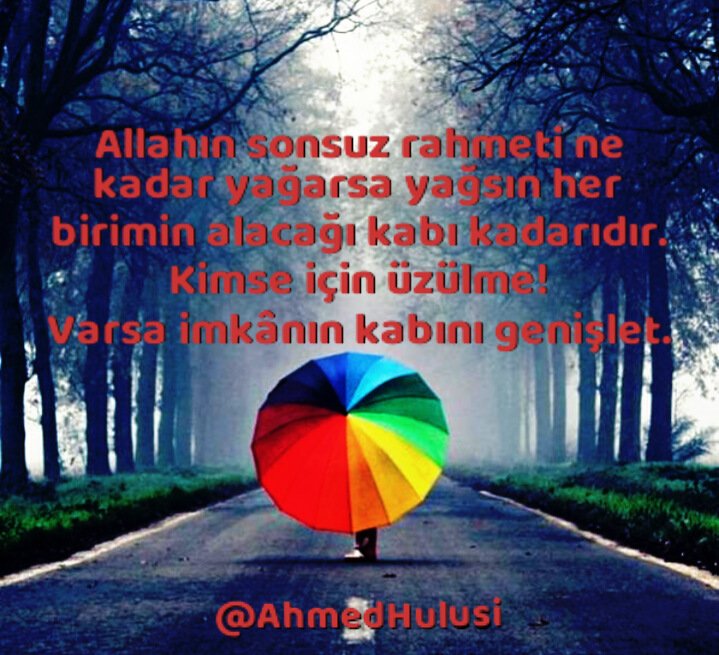 Allahın sonsuz rahmeti ne kadar yağarsa yağsın her birimin alacağı 'Kabı' kadarıdır.
Kimse için üzülme!
Varsa imkânın 'Kab'ını genişlet!
<a href="/AhmedHulusi/">Ahmed Hulûsi</a> <a href="/AnlaArtk/">Anlaartık</a> <a href="/sufafy/">Sufafy</a> <a href="/CPasaHasan/">Hasan Güler</a>