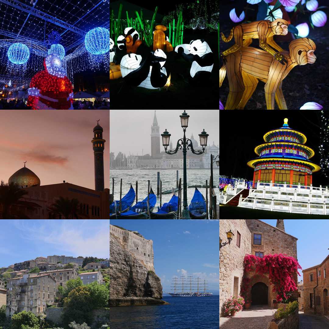 Un peu de chaque destination de l'année : Corse, Espagne, Venise, Oman, Gaillac et Toulouse  #2017BestNine  instagram.com/thomasl31/