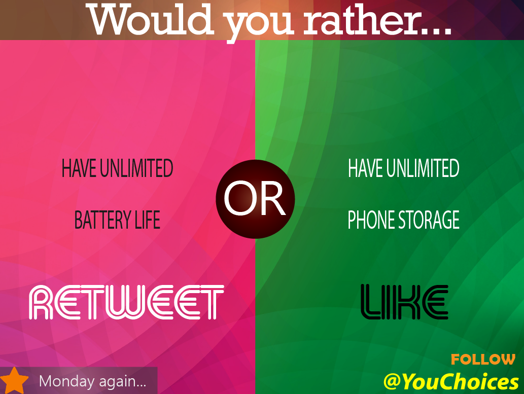 YouChoices's tweet photo. Battery or storage? https://t.co/qcZan6u6sG
