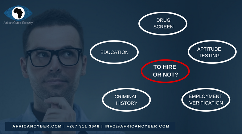 african_cyber's tweet photo. Pre-Employment Screening
All screening is done by a qualified offender profiler.
IQ & Aptitude Testing
Discover your employees strengths and weaknesses, through our battery of cutting edge aptitude tests.
#AfricanCyberScreens #HRScreening #AptitudeTesting #KnowYourEmployees https://t.co/EJH1dzYA9S
