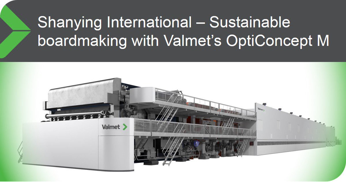 valmetglobal's tweet photo. #Valmet to supply OptiConcept M containerboard making line for Shanying International in China: https://t.co/noUD2yN5oJ #Valmet220 https://t.co/2dCOjIzj3Q
