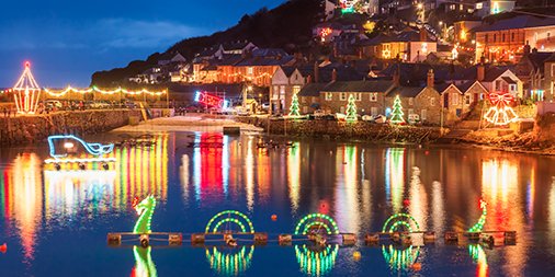 Addlux's tweet image. Christmas in Penzance this year is a “Celebration of Light”, from traditional Christmas lights to artist inspired light installations to torch-lit parades to a midwinter beacon on a hill-fort high above the town! LED technology is sure to play its part. ow.ly/Vx9k30gTgjj