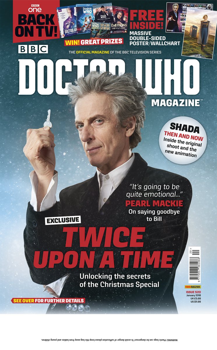 Doctor Who Magazine on X: 🎄The festive edition of DWM will be out on  Thursday this week! It includes exclusive chats with Steven Moffat,  @Pearlie_mack and @Markgatiss. There's a preview of Twice