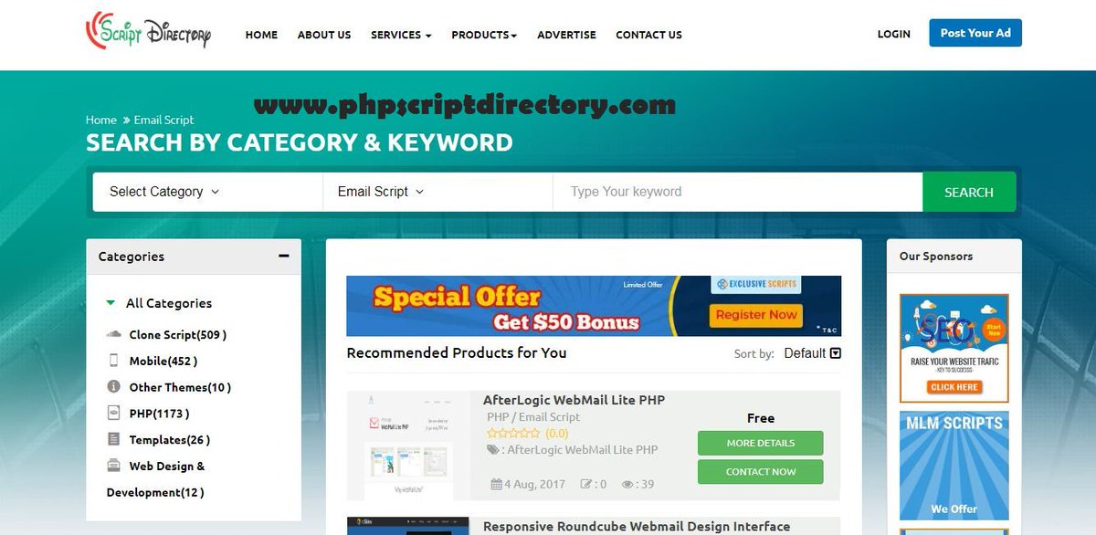 php_directory's tweet image. Email Script is a bulk mailing and mailing list management script developed in PHP. Send numerous email campaigns & manage unlimited amount of emails & lists from one script. 
Visit Site : goo.gl/etxCMZ
#Email_Script #PHPScriptDirectory