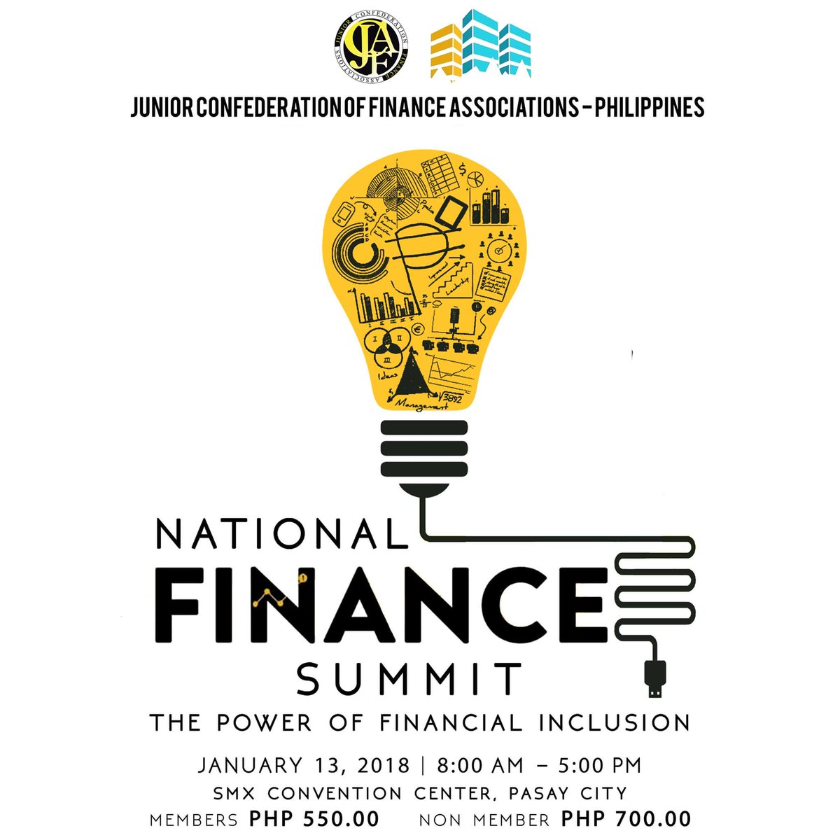 OfficialJCFAP's tweet photo. With all these changes happening on the financial market, do you think you’re ready?

National Finance Summit: The Power of Financial Inclusion
January 13, 2018
8:00 AM-5:00 PM
SMX Convention Center Manila
Pasay City
See you there!
#JCFAPNFS2018
(Details: https://t.co/V4PAygaHAF) https://t.co/Fgdxhu5ul4