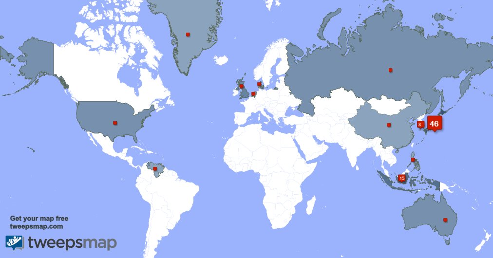 Adieudenuit's tweet photo. My followers live in Japan (46%), Indonesia(15%)... Get your free map: https://t.co/ebxxw3tAYe https://t.co/Zt98HJfO3U