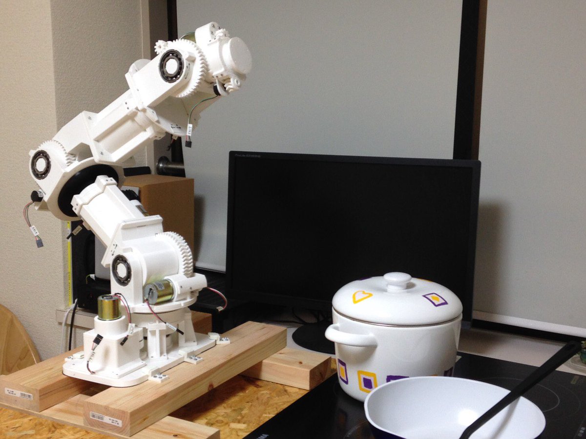 Dr Yasufumi Tanaka ロボット系 博士 技術者 クリエイター オープンソースのロボットアームを使って料理をする予定です ロボットアームの動画 T Co Evav1e0boz T Co Cwqjmpwmf8 T Co K7er1e9gtz Fusion360 T Co