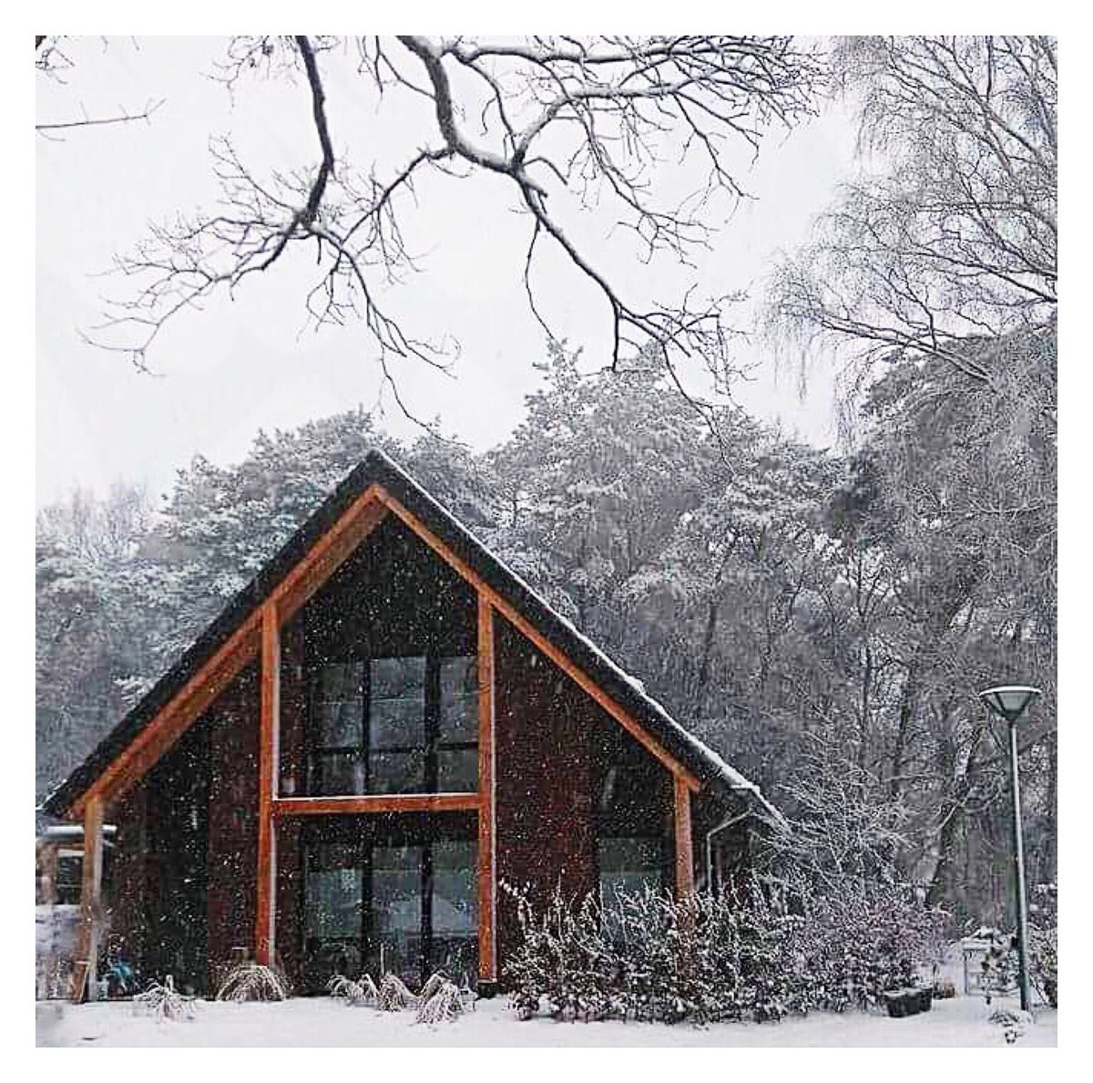 Wonen in een kerstkaart