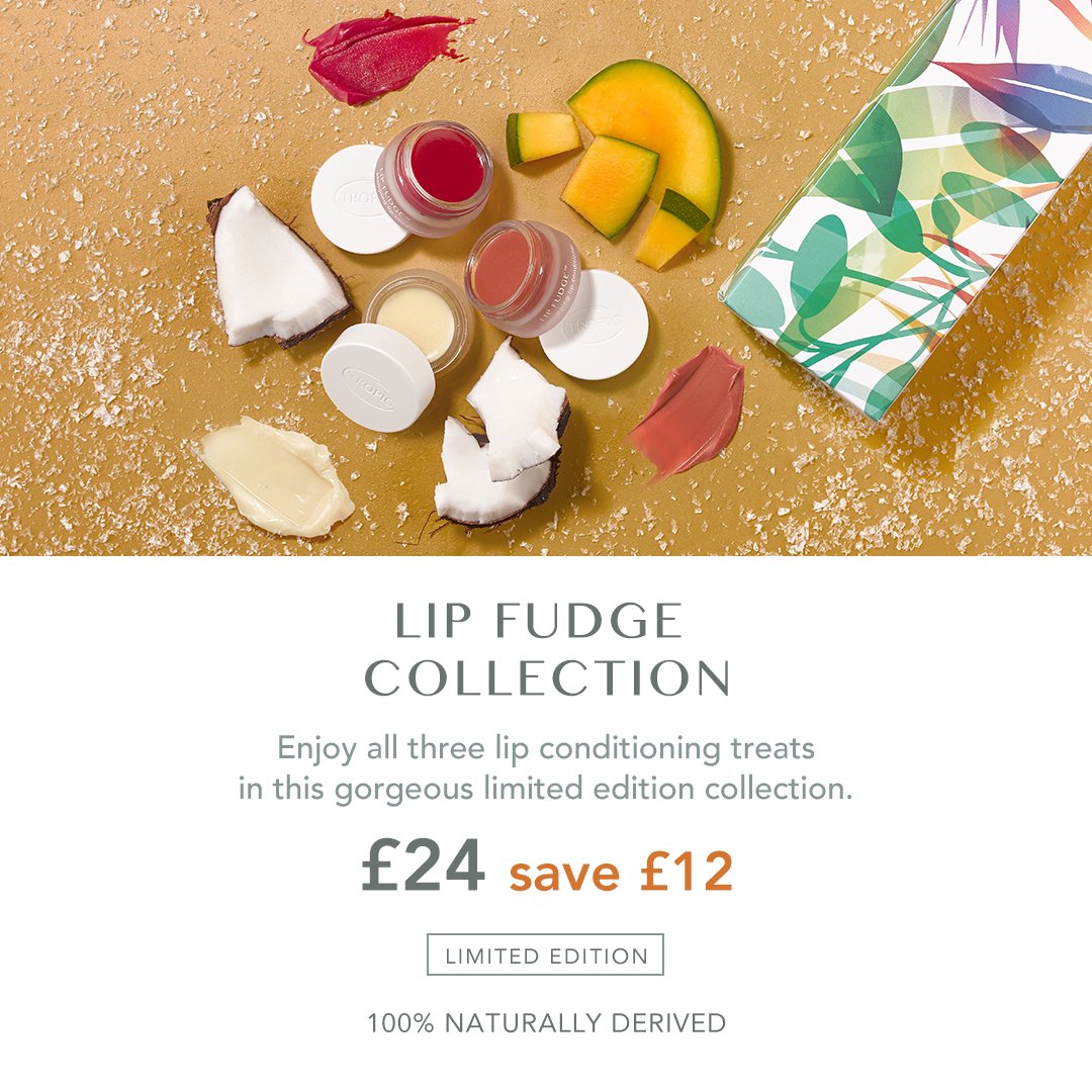 TropicWithMargo's tweet photo. Have you seen our Limited Edition Lip Fudge Collection?

Enjoy all three of our lip conditioning treats AND save £12! What are you waiting for ... https://t.co/2lkfbMmvMA

#LipFudge #ChristmasGift https://t.co/6iyzUCuxet