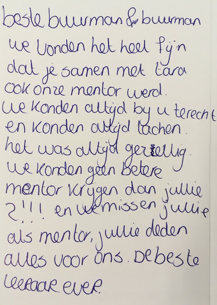 Uiteindelijk is dit waarvoor je het doet en waarom ik iedere dag zo dankbaar ben om vanuit <a href="/SPORT073/">´S-PORT</a> van de gemeente <a href="/shertogenbosch/">'s-Hertogenbosch</a> binnen <a href="/vmbodenbosch/">HeliconVMBO DenBosch</a> actief te mogen zijn. Een kerstkaart van twee voormalig mentorleerlingen die mijn hart doet smelten.