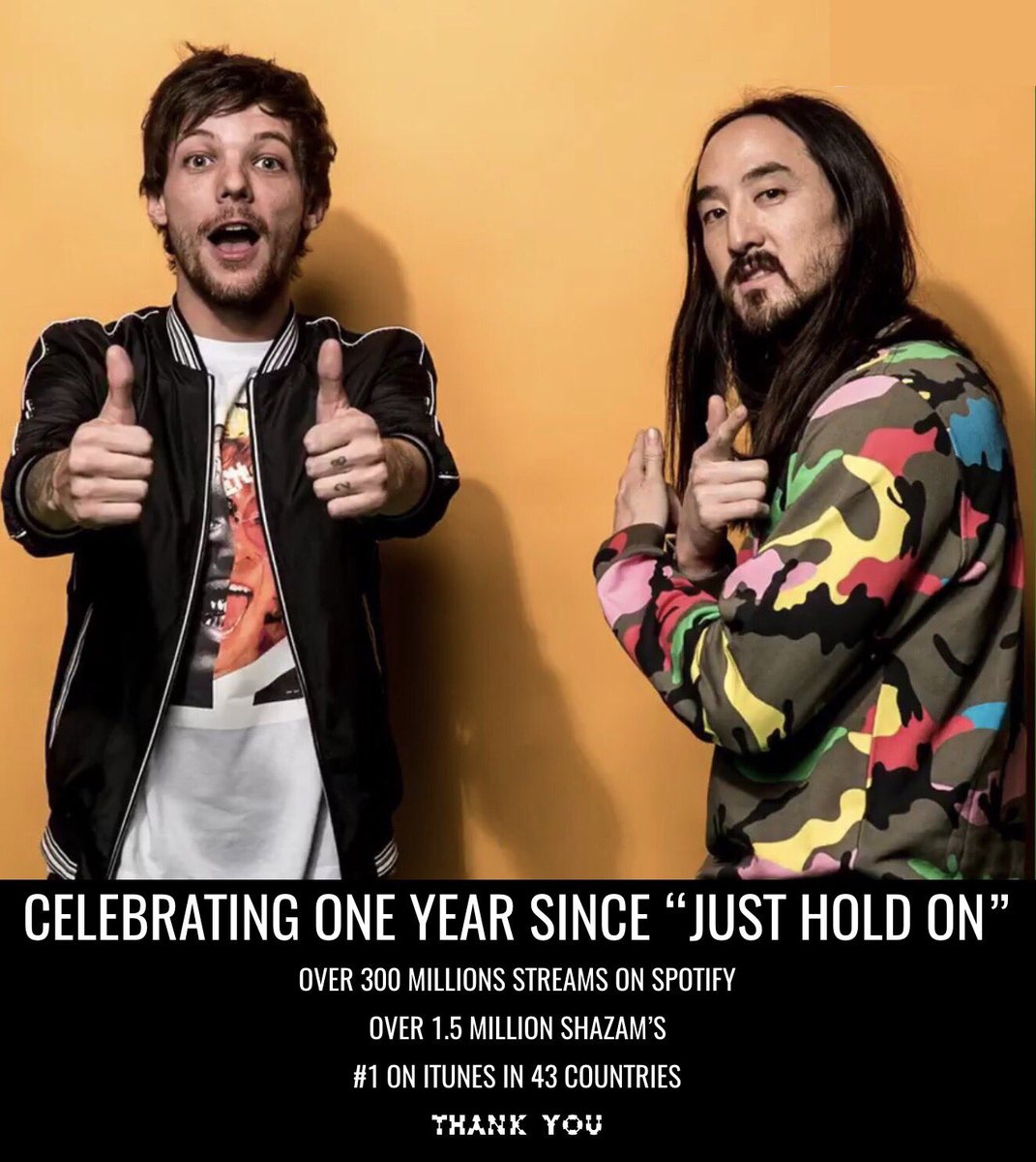 steveaoki's tweet photo. Thank u thank u thank u to all the fans around the world that shared listened streamed sang played danced and loved our song!! We loooooove u!!! #JustHoldOn https://t.co/HWpjfnp8ZL