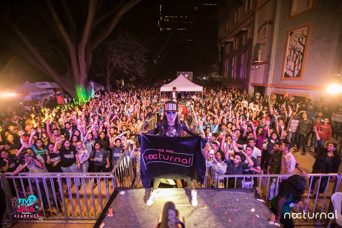 NocturnalNet_'s tweet photo. Glad to have curated the best campus fests of India #CulAh at #MountCarmelCollege #FiveSixZero Campus that was amazing! https://t.co/iB90Rh8APF