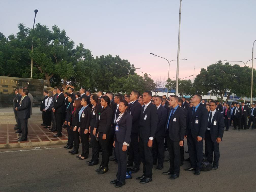#CICPCSDMARACAIBO realiza Lunes Cívico con su personal