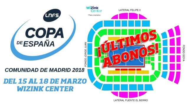 ligaprimefutsal's tweet photo. 🏆🇪🇸 Últimos días para comprar los abonos de la Copa de España
🎫Compra aquí tus abonos: https://t.co/GhB1YZo7xR
#CopaLNFS #FutsalHeart💙 https://t.co/aDhgNiYKQl